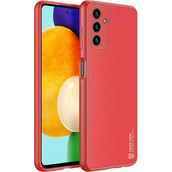 Dux Ducis Yolo elegant cover made of ecological leather for Samsung Galaxy A13 5G red - (Dux Ducis Yolo Samsung A13 5G Red)