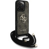 Guess 4G Big Logo Cord Stap Crossbody Case for iPhone 16 Pro Brown - (GUE004457-0)