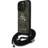 Guess 4G Big Logo Cord Stap Crossbody Case for iPhone 16 Pro Max Brown - (GUE004458-0)