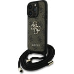 Guess 4G Big Logo Cord Stap Crossbody Case for iPhone 16 Pro Max Brown - (GUE004458-0)