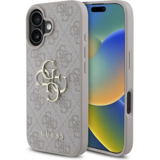 Guess 4G Big Logo iPhone 16 Case - Pink - (GUE003887-0)