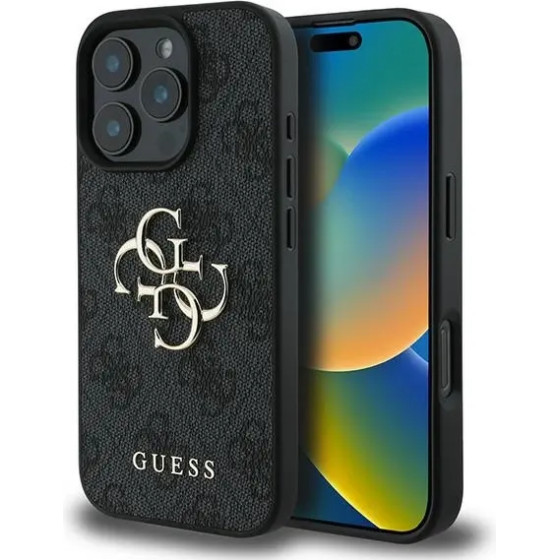 Guess 4G Big Logo iPhone 16 Pro Case - Black - (GUE003878-0)