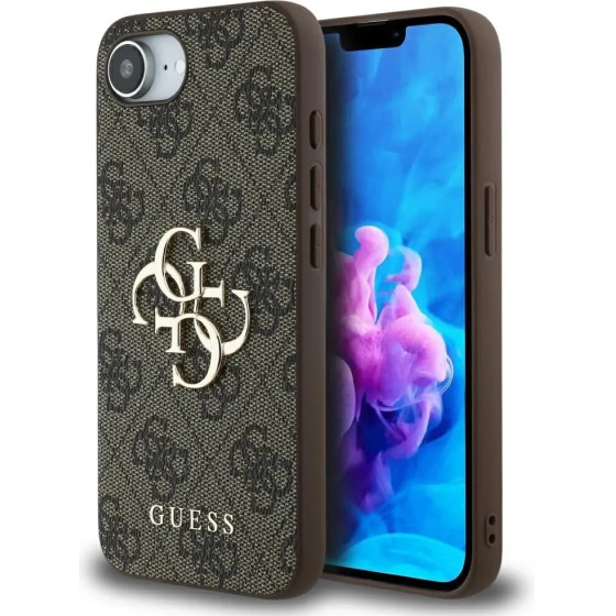 Guess 4G Big Logo iPhone 16e Case - Brown - (GUE004500-0)
