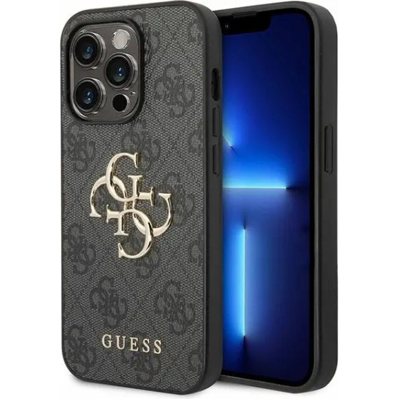 Guess 4G Big Metal Logo case for iPhone 15 Pro Max - gray - (GUE003066-0)