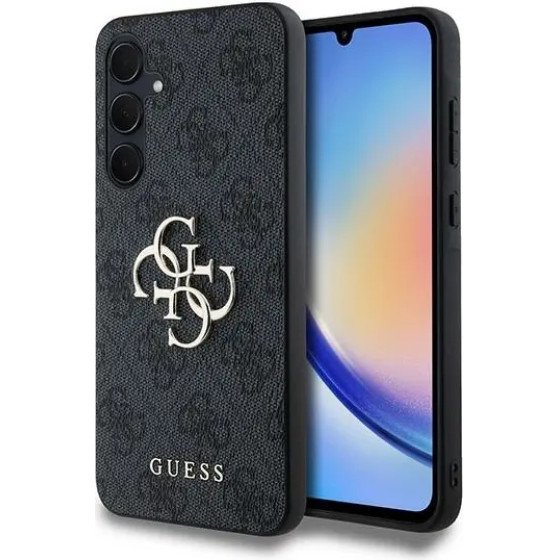 Guess 4G Big Metal Logo case for Samsung Galaxy A35 - black - (GUE003720-0)
