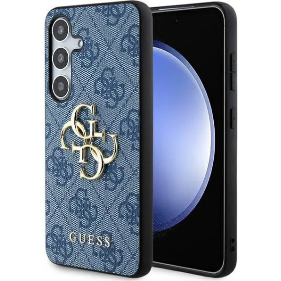Guess 4G Big Metal Logo case for Samsung Galaxy S24+ - blue - (GUE003630-0)