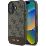Guess 4G Bottom Stripe Case for iPhone 16 Plus 6.7 - Brown - (GUE003785-0)