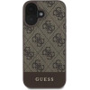 Guess 4G Bottom Stripe iPhone 16 Case - Brown - (GUE003784-0)