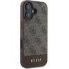 Guess 4G Bottom Stripe iPhone 16 Case - Brown - (GUE003784-0)