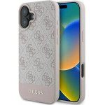 Guess 4G Bottom Stripe iPhone 16 Case - Pink - (GUE003792-0)