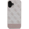 Guess 4G Bottom Stripe iPhone 16 Case - Pink - (GUE003792-0)