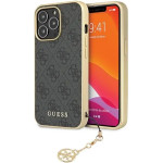 Guess 4G Charms Collection case for iPhone 14 Pro - gray - (GUE002902-0)