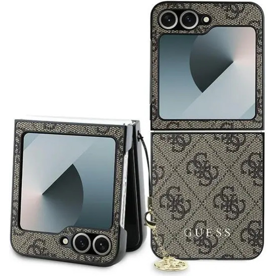 Guess 4G Charm Case for Samsung Galaxy Z Flip 6 - Brown - (GUE003750-0)