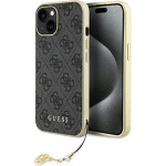 Guess 4G Charms Collection case for iPhone 15 - gray - (GUE003298-0)