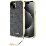Guess 4G Charms Collection case for iPhone 15 Plus - gray - (GUE003313-0)
