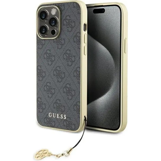 Guess 4G Charms Collection case for iPhone 15 Pro Max - gray - (GUE003299-0)