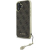 Guess 4G Charms Collection case for iPhone 16 - brown - (GUE004138-0)