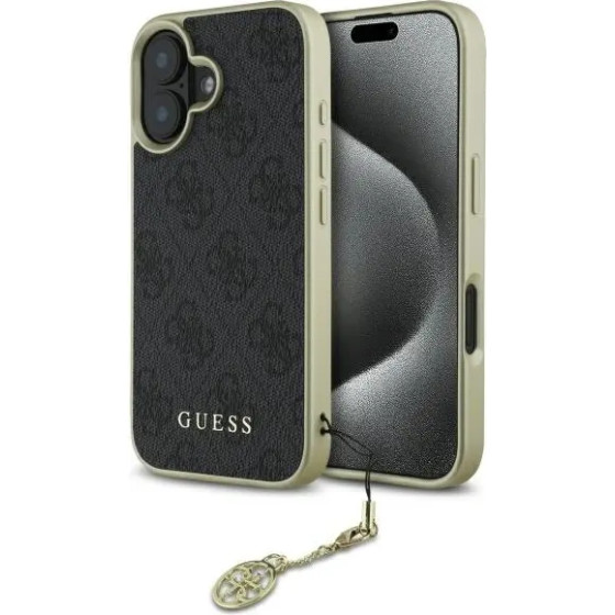 Guess 4G Charms Collection case for iPhone 16 Plus - black - (GUE004143-0)