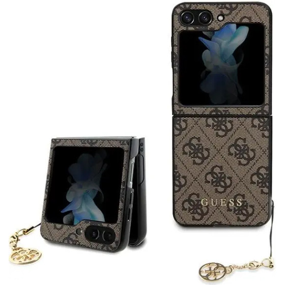 Guess 4G Charms Collection case for Samsung Galaxy Z Flip 5 - brown - (GUE003024-0)