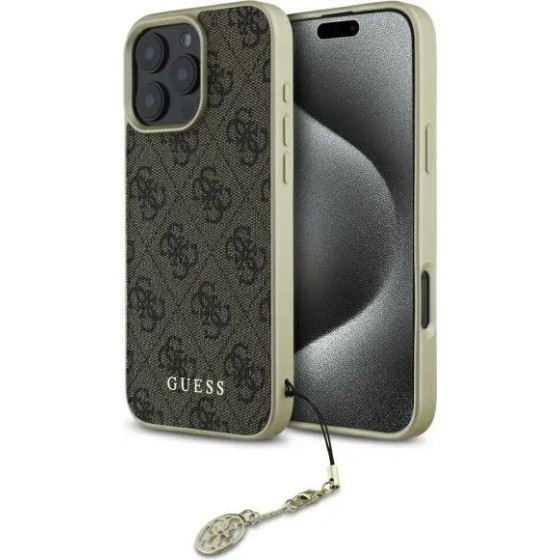 Guess 4G Charms Collection iPhone 16 Pro Max Case - Brown - (GUE004141-0)