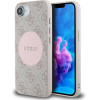 Guess 4G Circle Classic Logo MagSafe case for iPhone 16e - pink - (GUE004481-0)