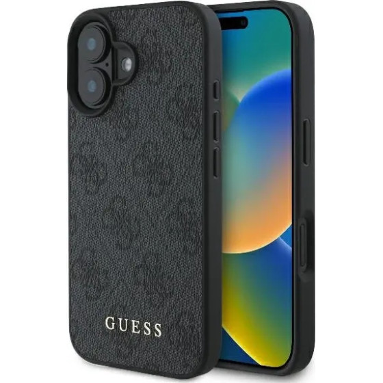 Guess 4G Classic iPhone 16 Plus Case - Black - (GUE003830-0)