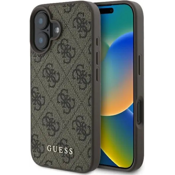 Guess 4G Classic iPhone 16 Plus Case - Brown - (GUE003827-0)