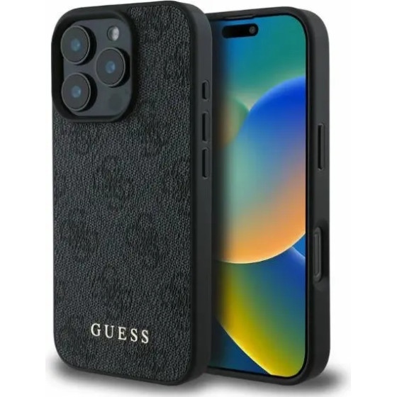 Guess 4G Classic iPhone 16 Pro Case - Black - (GUE003831-0)