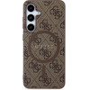 Guess 4G Collection Leather Metal Logo MagSafe Case for Samsung Galaxy S24 - Brown - (GUE003632-0)