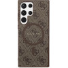 Guess 4G Collection Leather Metal Logo MagSafe Case for Samsung Galaxy S24 Ultra - Brown - (GUE003634-0)