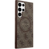 Guess 4G Collection Leather Metal Logo MagSafe Case for Samsung Galaxy S24 Ultra - Brown - (GUE003634-0)