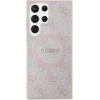 Guess 4G Collection Leather Metal Logo MagSafe Case for Samsung Galaxy S24 Ultra - Pink - (GUE003637-0)