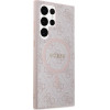 Guess 4G Collection Leather Metal Logo MagSafe Case for Samsung Galaxy S24 Ultra - Pink - (GUE003637-0)