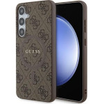 Guess 4G Collection Leather Metal Logo MagSafe case for Samsung Galaxy S24+ - brown - (GUE003633-0)