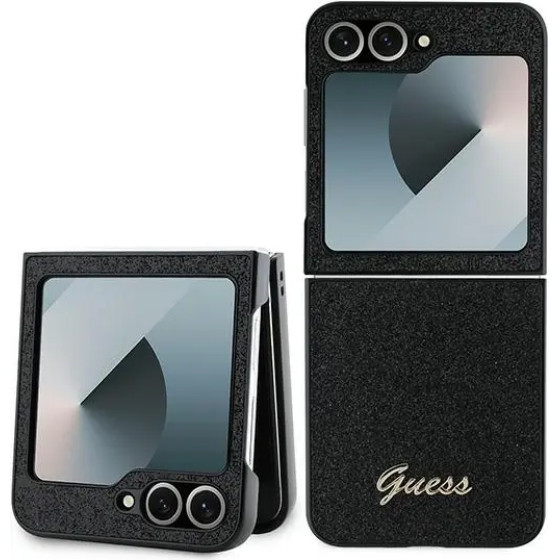 Guess 4G Glitter Script Case for Samsung Galaxy Z Flip 6 - Black - (GUE003743-0)