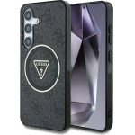 Guess 4G Glitter Triangle Buttons MagSafe case for Samsung Galaxy S25 black - (GUE004319-0)