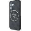 Guess 4G Glitter Triangle Buttons MagSafe case for Samsung Galaxy S25 black - (GUE004319-0)