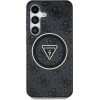 Guess 4G Glitter Triangle Buttons MagSafe case for Samsung Galaxy S25 black - (GUE004319-0)