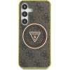 Guess 4G Glitter Triangle Buttons MagSafe Case for Samsung Galaxy S25 Brown - (GUE004322-0)
