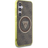 Guess 4G Glitter Triangle Buttons MagSafe Case for Samsung Galaxy S25 Brown - (GUE004322-0)