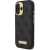 Guess 4G Logo Plate MagSafe Case for iPhone 16 Plus - Black - (GUE004005-0)