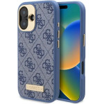 Guess 4G Logo Plate MagSafe Case for iPhone 16 Plus - Blue - (GUE004017-0)
