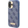 Guess 4G Logo Plate MagSafe Case for iPhone 16 Plus - Blue - (GUE004017-0)