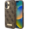 Guess 4G Logo Plate MagSafe iPhone 16 Case - Brown - (GUE004008-0)