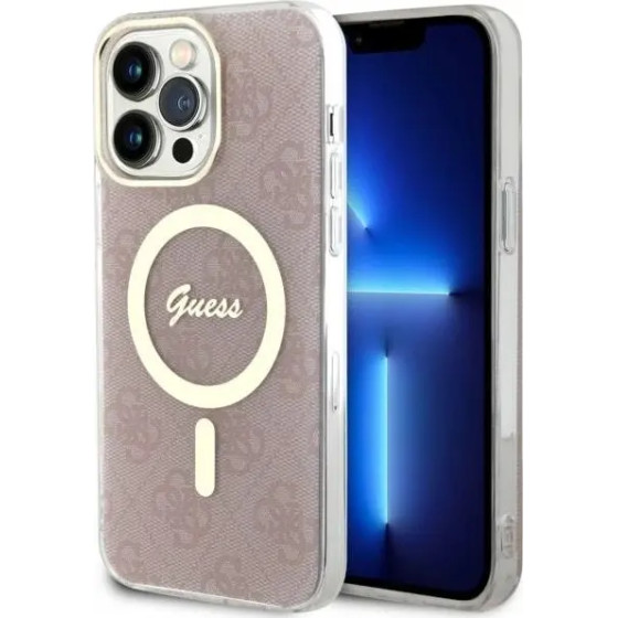 Guess 4G MagSafe case for iPhone 14 Pro Max - pink - (GUE002767-0)