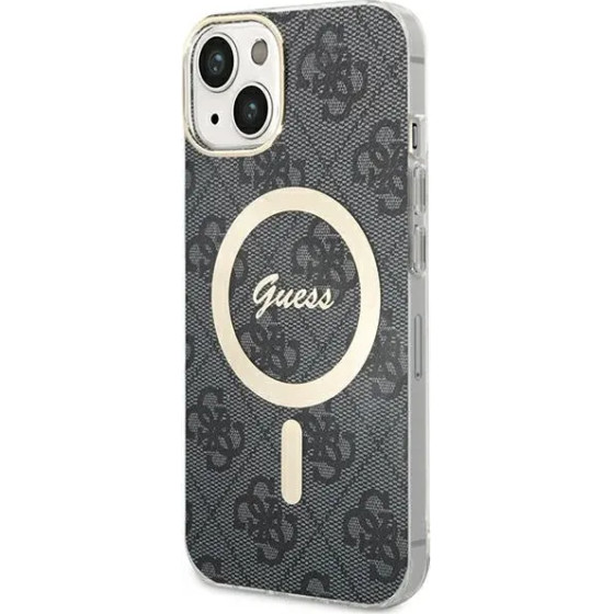 Guess 4G MagSafe case for iPhone 15 Plus / 14 Plus - black - (GUE003447-0)