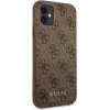 Guess 4G Metal Gold Logo Case for iPhone 11 / Xr 6.1 - Brown - (GUE002103-0)