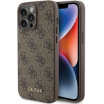 Guess 4G Metal Gold Logo case for iPhone 15 Pro Max - brown - (GUE003127-0)