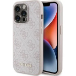 Guess 4G Metal Gold Logo case for iPhone 15 Pro - pink - (GUE003134-0)
