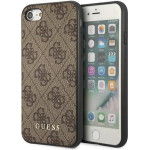 Guess 4G Metal Gold Logo Case for iPhone SE 2022 / 2020 / 7 / 8 - Brown - (GUE002099-0)